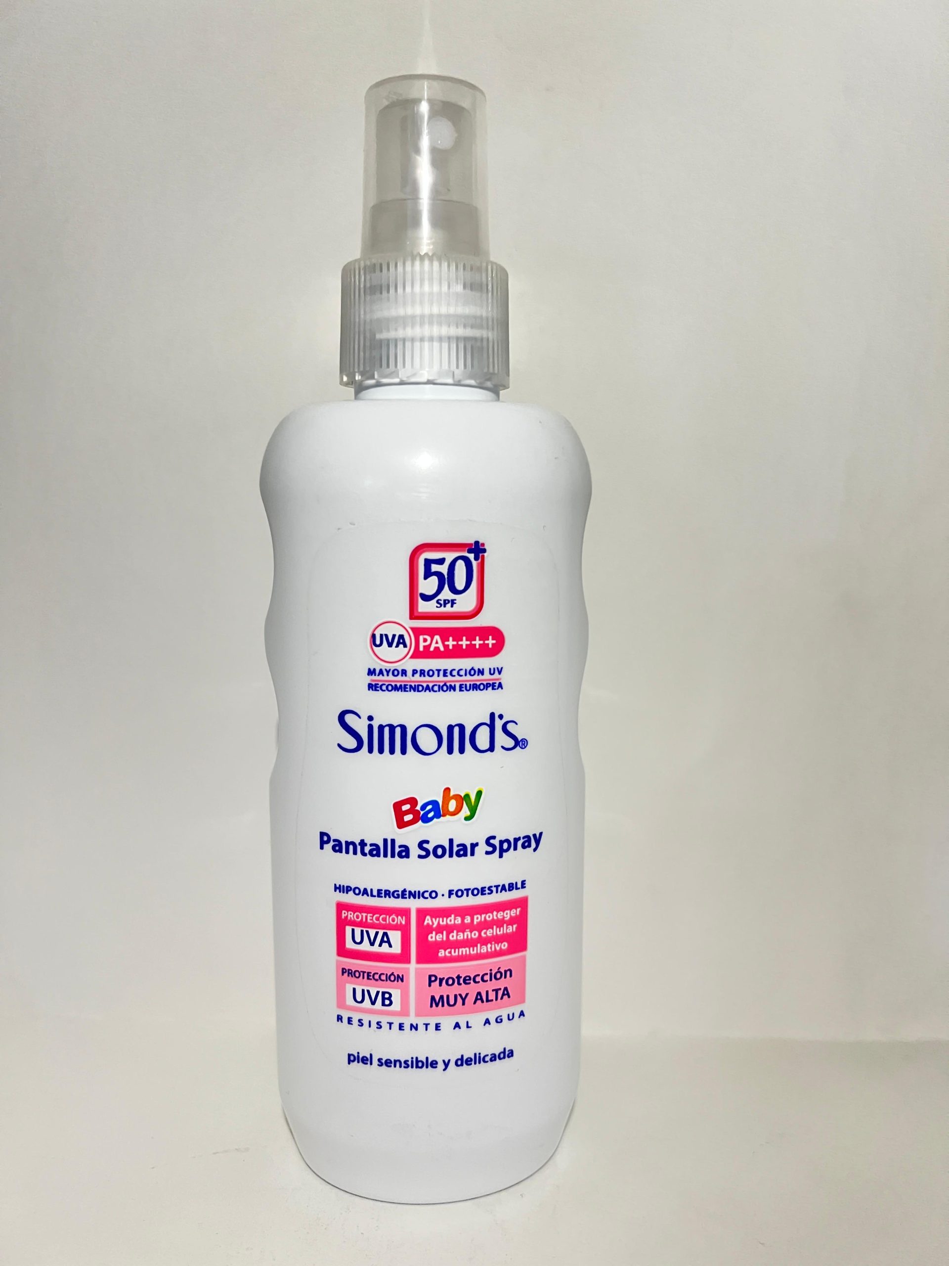 SIMONDS BABY PANTALLA SOLAR FPS50 SPRAY 190 ML