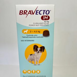 Bravecto 1M Perro 2 A 4,5Kg 1Comp. Mast