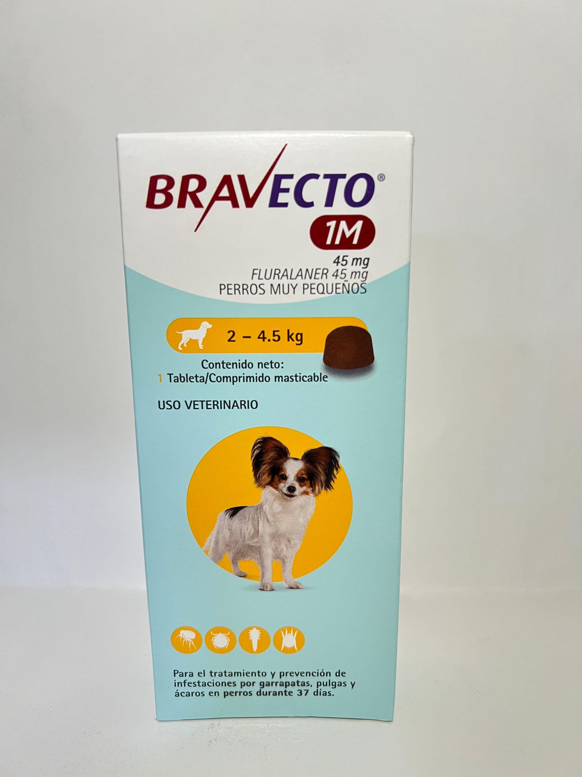 Bravecto 1M Perro 2 A 4,5Kg 1Comp. Mast