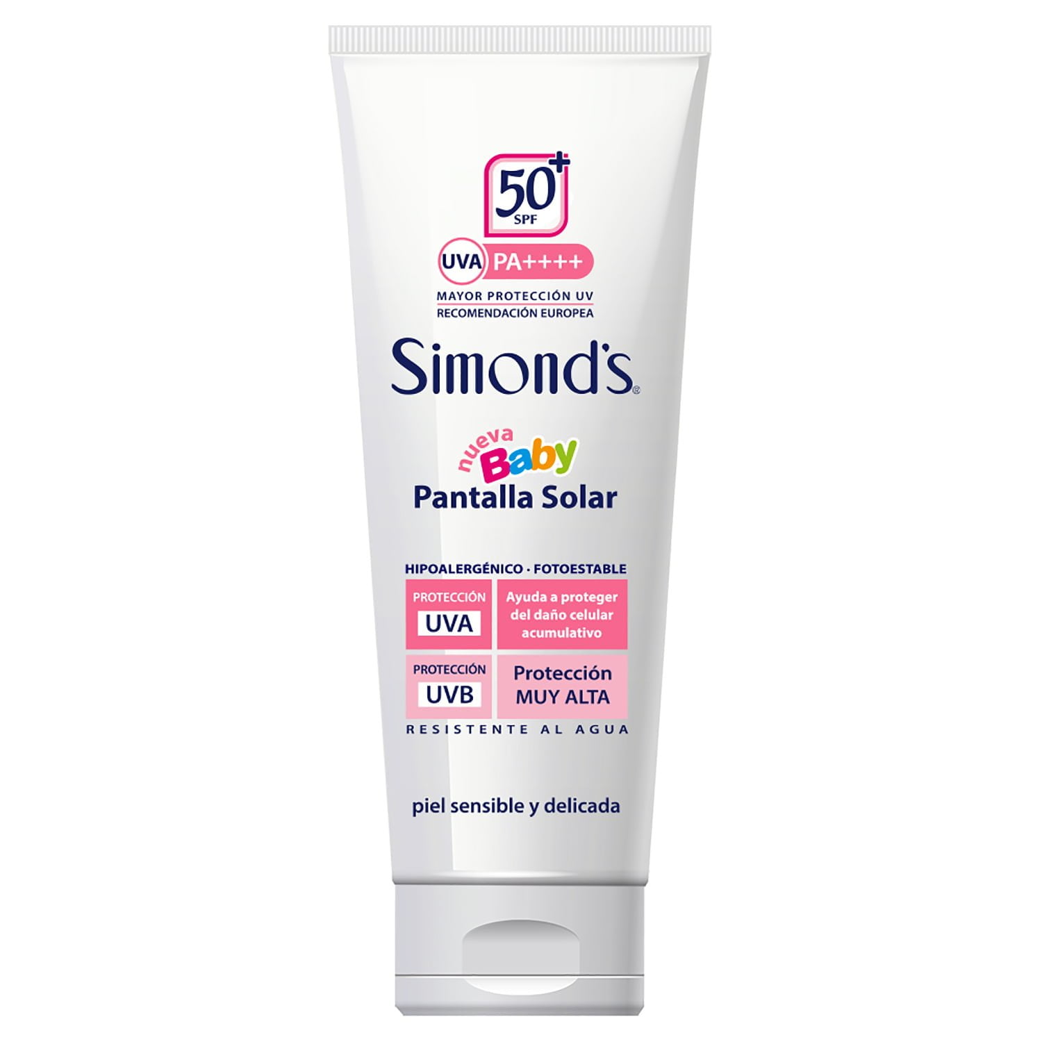 SIMONDS BABY PANTALLA SOLAR FPS50 POMO 200 ML