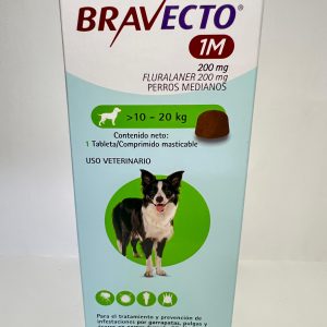 Bravecto 1M Perro 10 A 20Kg 1Comp. Mast