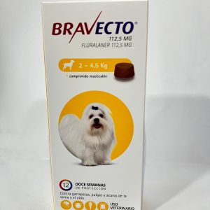 Bravecto 12 Semanas 2 A 4,5Kg 1Comp. Mast