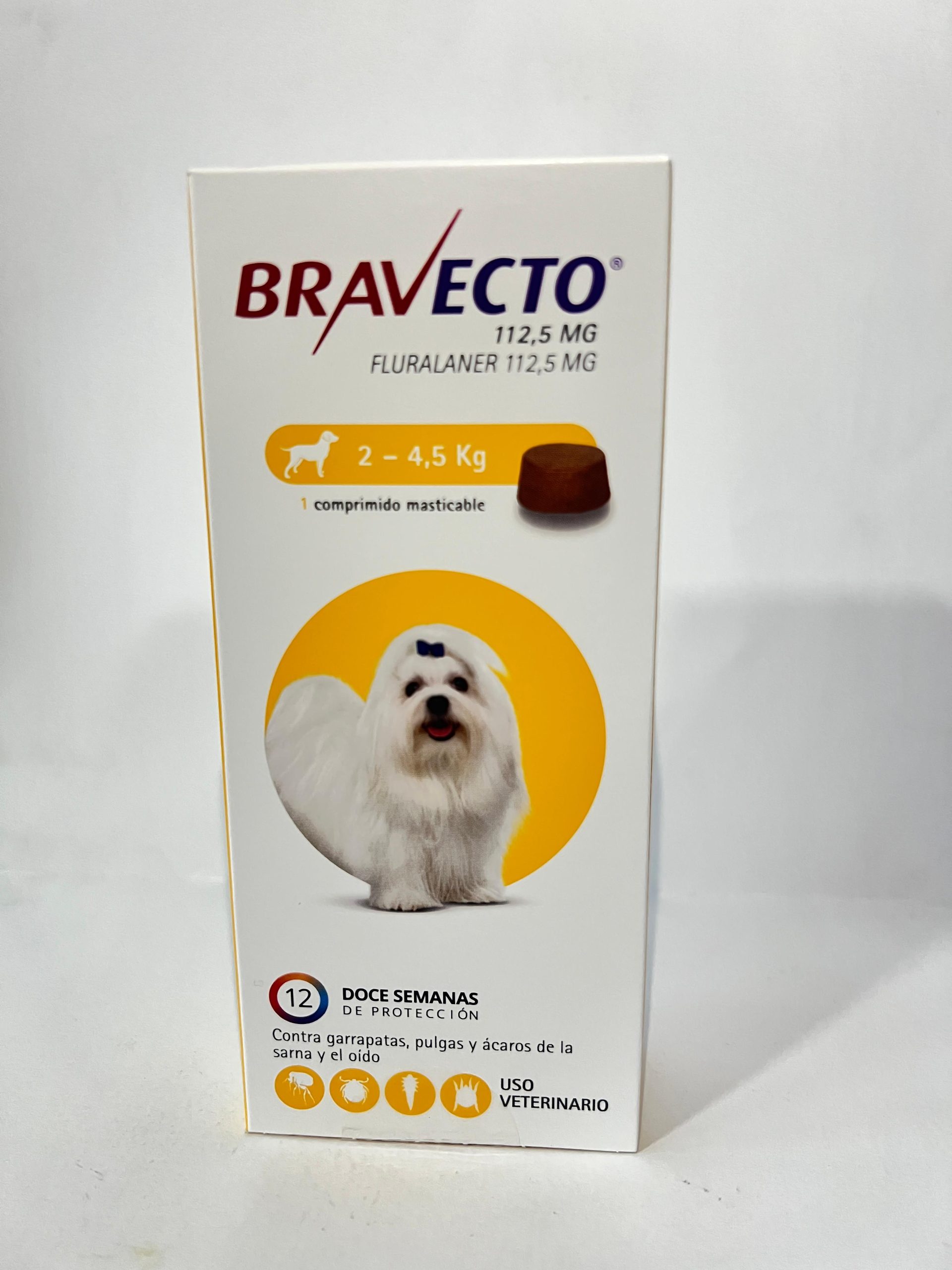 Bravecto 12 Semanas 2 A 4,5Kg 1Comp. Mast
